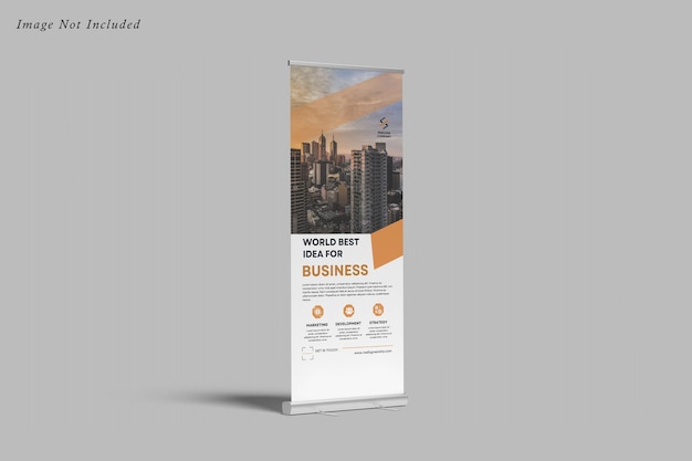 PSD rollup banner mockup