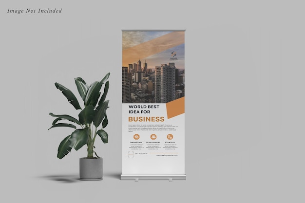 PSD rollup banner mockup