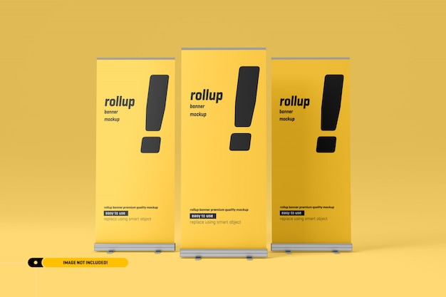 Rollup oder X-Banner Mockup