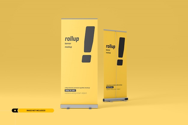 Rollup oder X-Banner Mockup