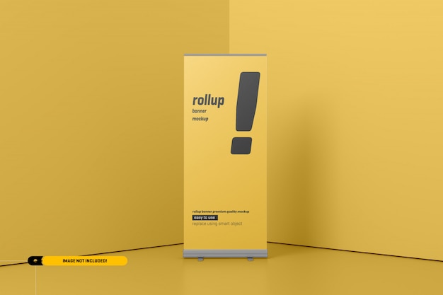 Rollup oder X-Banner Mockup