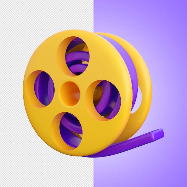 PSD rolo de filme 3d