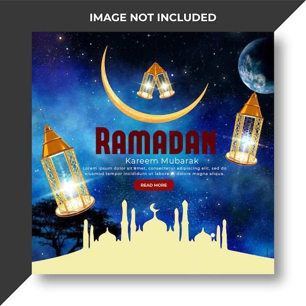 Roman mubarak arabische kalligraphie poster-design vorlage