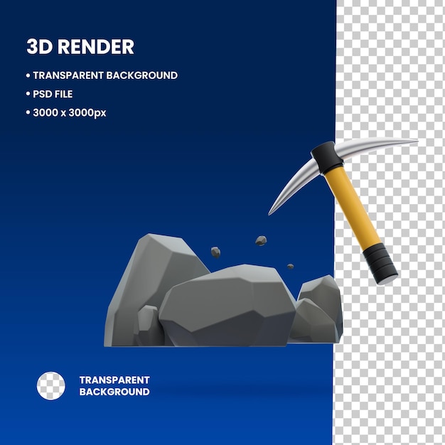 Rompa las rocas en 3D