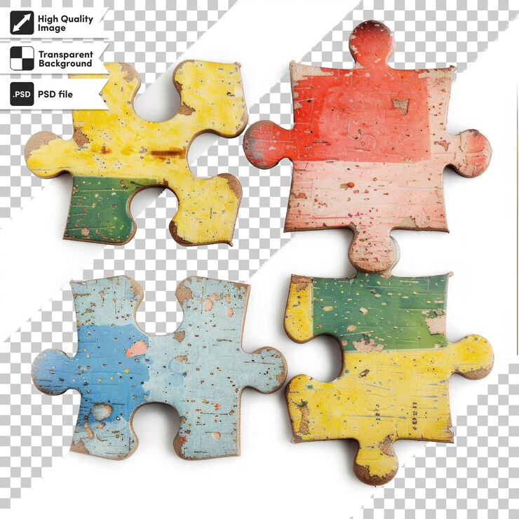 PSD un rompecabezas que tiene la palabra "puzzle" en él