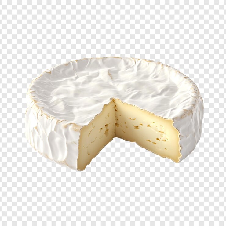 PSD una ronda de queso brie cremoso