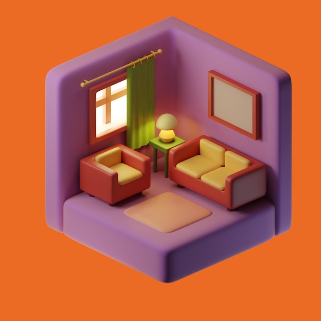 room isometric