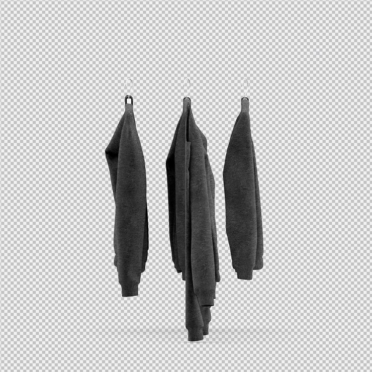 PSD ropa isométrica como render 3d aislado