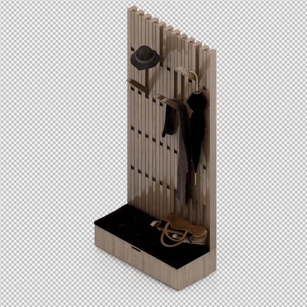 ropa isométrica como render 3d aislado