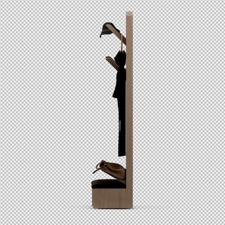 PSD ropa isométrica como render 3d aislado