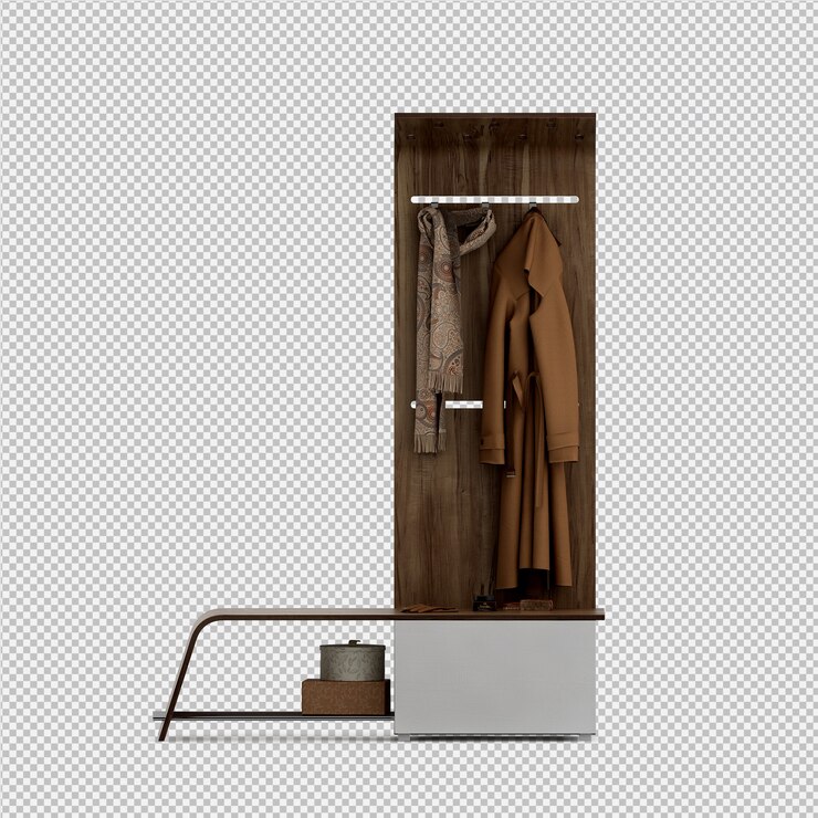 PSD ropa isométrica como render 3d aislado
