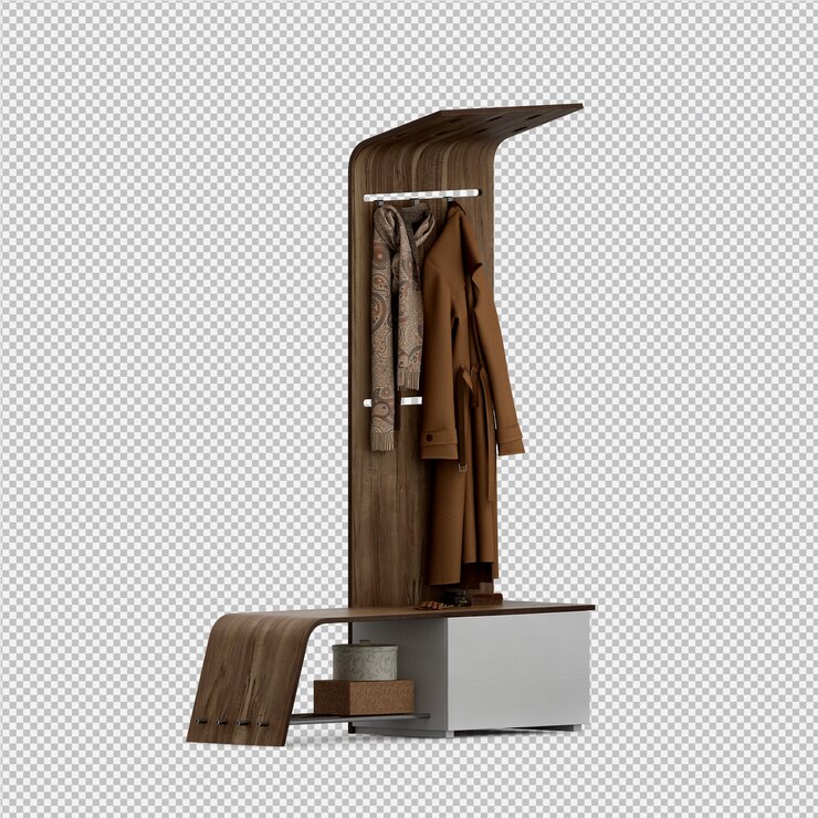 PSD ropa isométrica como render 3d aislado