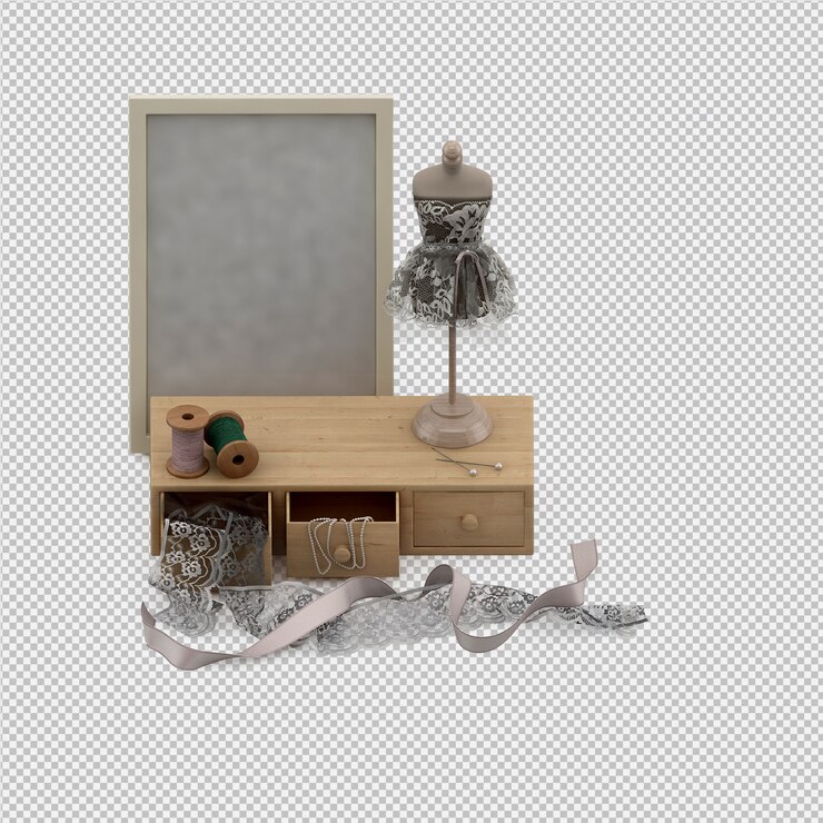 PSD ropa isométrica como render 3d aislado