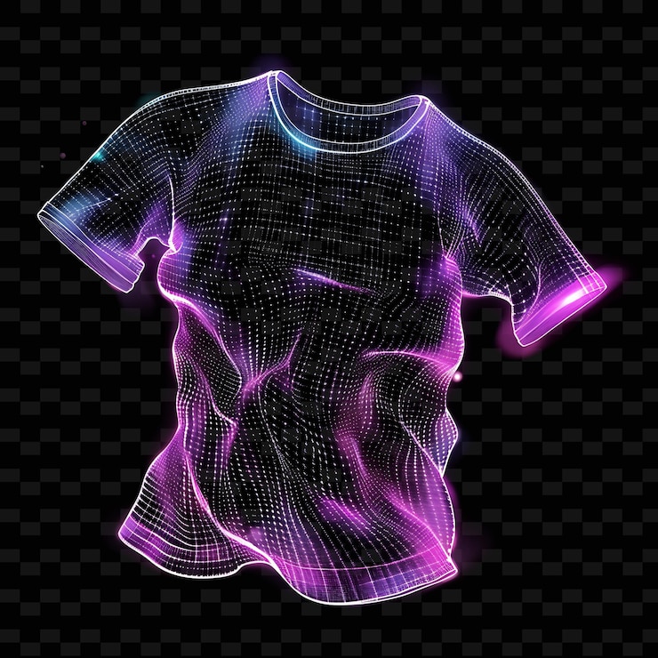PSD ropa para niños con diseño lúdico hecha con malla de poliéster g png ropa de moda de neón única