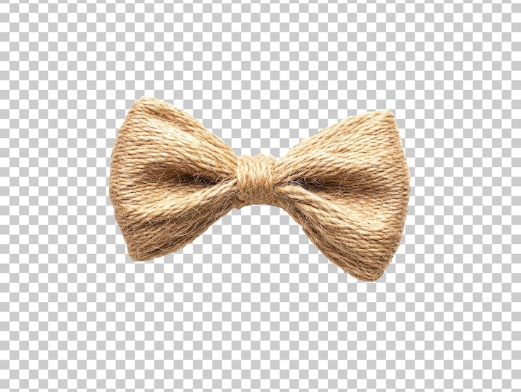 PSD rope bow tie for rustic decor and crafts