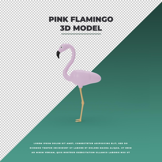 Rosa Flamingo-Statue