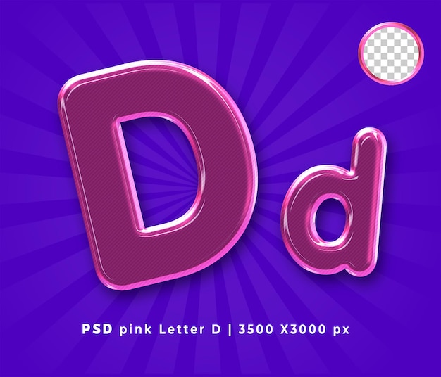 rosa, letras, d