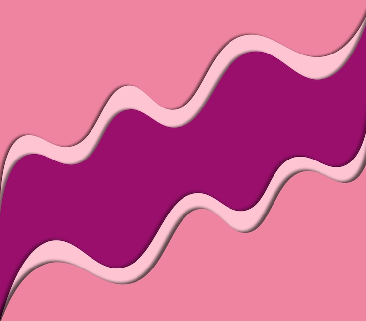 PSD rosa linien in einem rosa papierschnitt-design