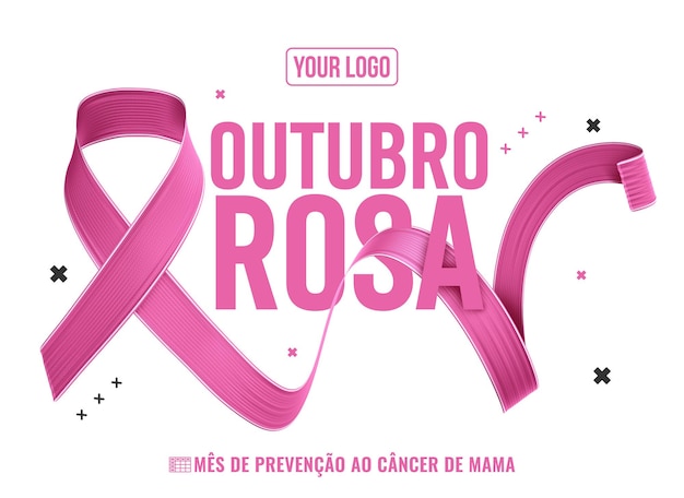 Rosa oktober monat der brustkrebsprävention in brasilien