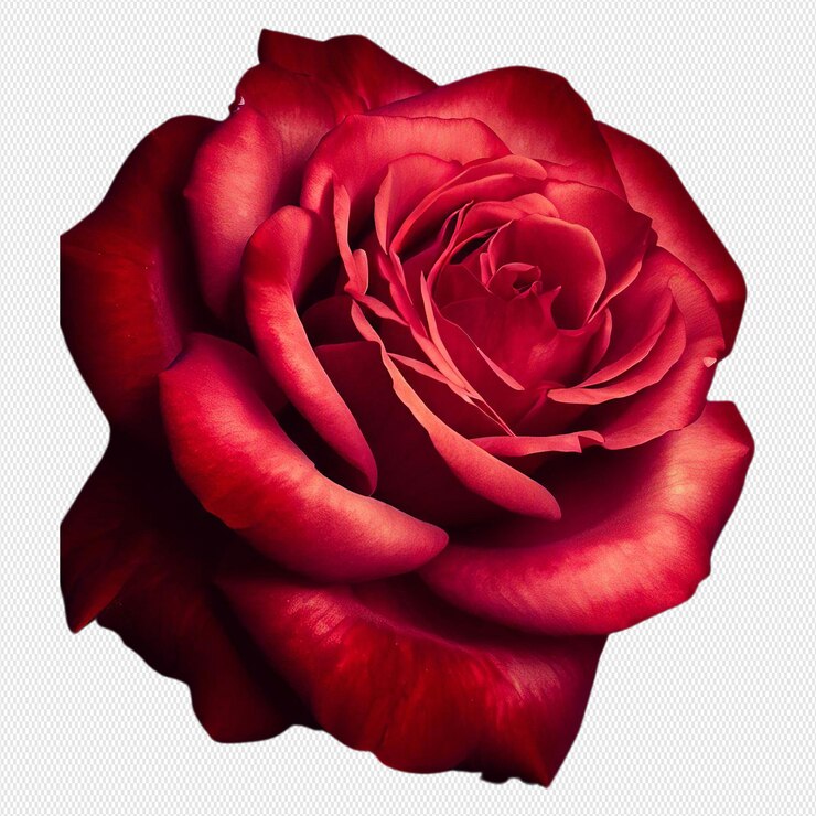 PSD una rosa roja png