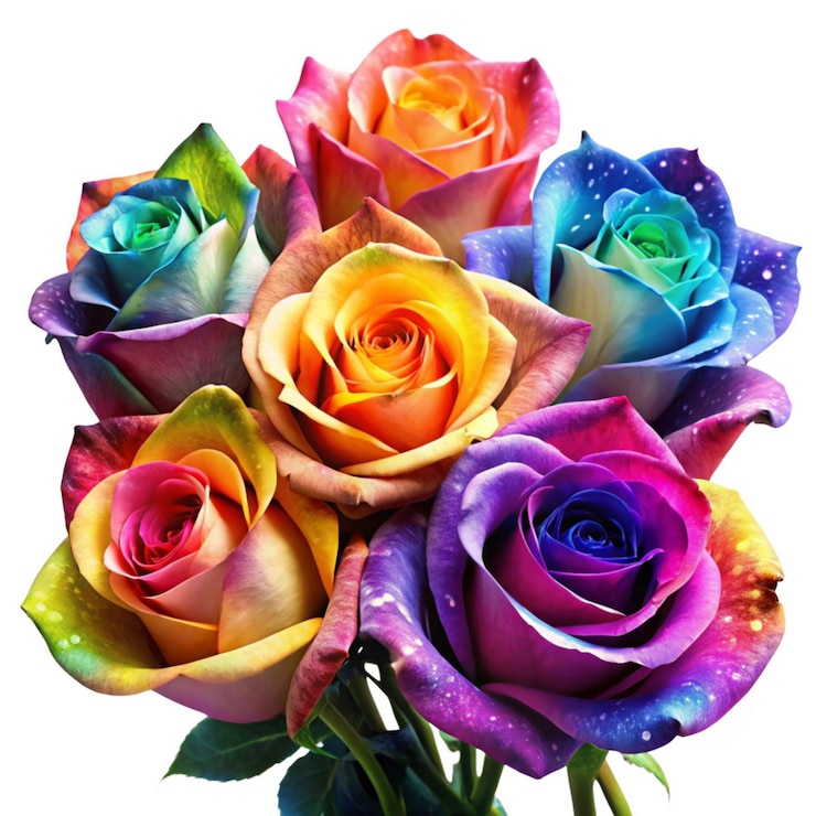 PSD rosas com uma paleta de cores cósmicas