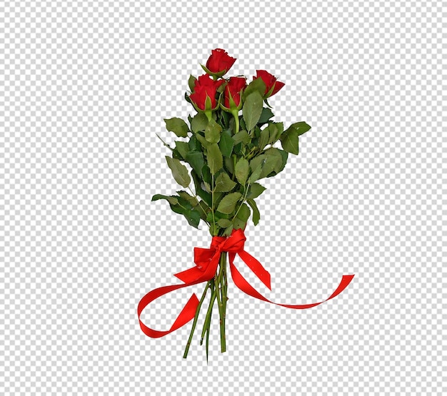 PSD rosas rojas flores png