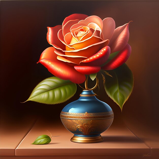 PSD rose dans une image de vase