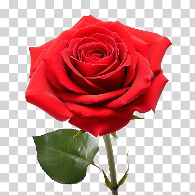 PSD rose isolée sur fond transparent png psd