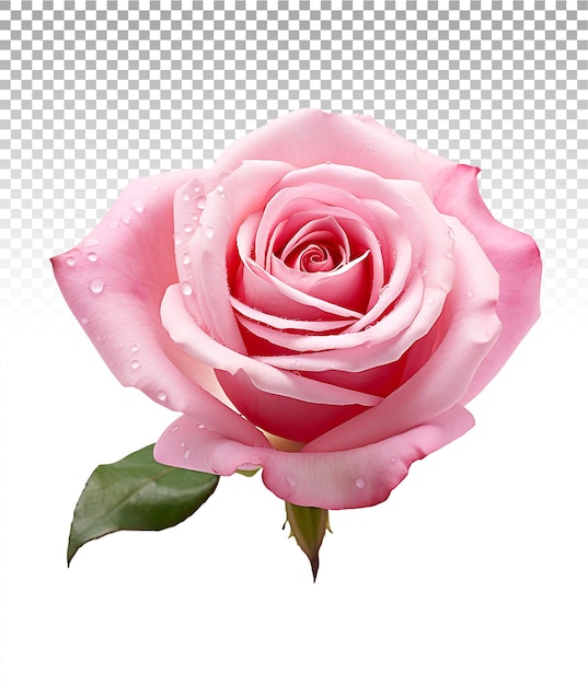 Une Rose Rose Sans Distractions De Fond