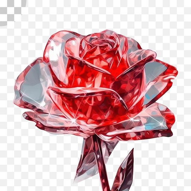 PSD une rose rouge