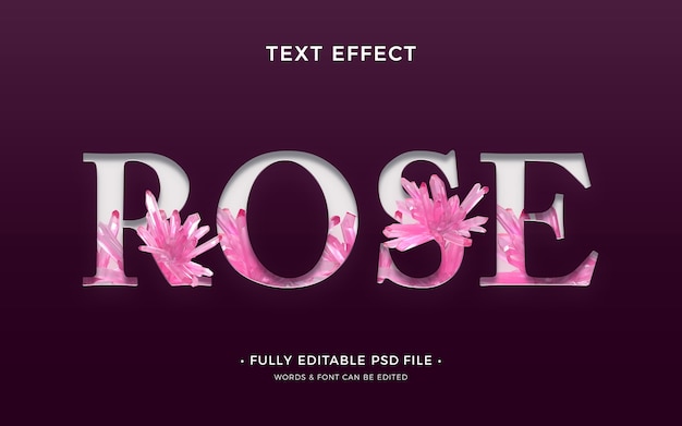 Rose Texteffekt
