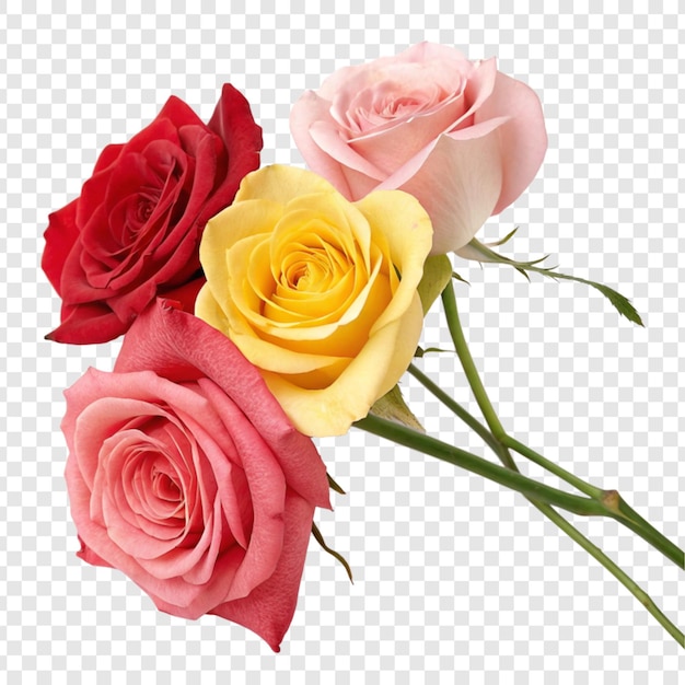 Roseblume png isoliert auf durchsichtigem Hintergrund