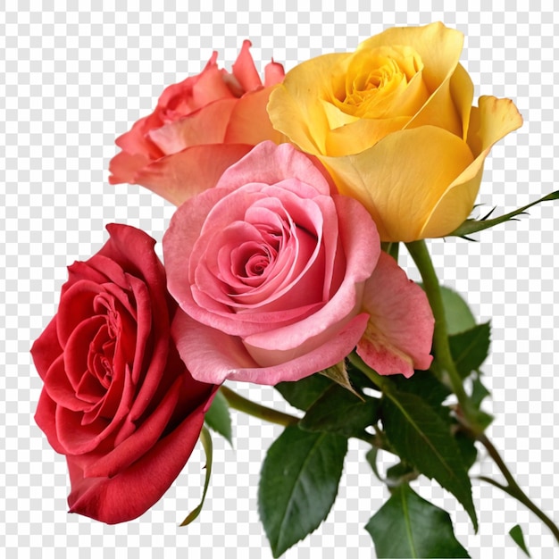Roseblume png isoliert auf durchsichtigem Hintergrund