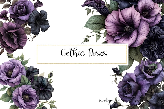 Les roses gothiques Clipart PNG