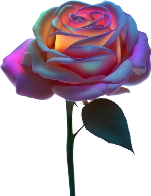PSD des roses lumineuses une image rapprochée de la fleur de roses brillantes