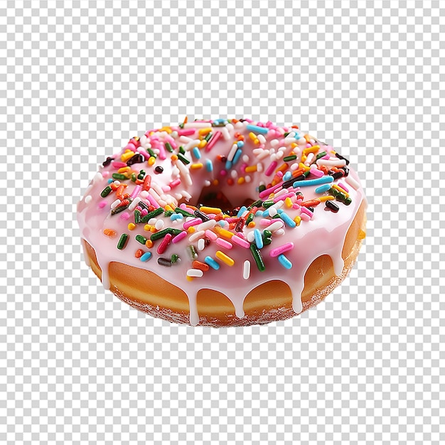 Rosquinha de chocolate em fundo transparente png