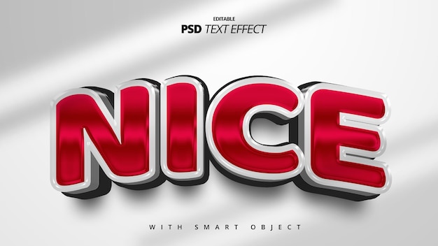 rot schwarz fett gradient 3D-Text-Effekt-Design