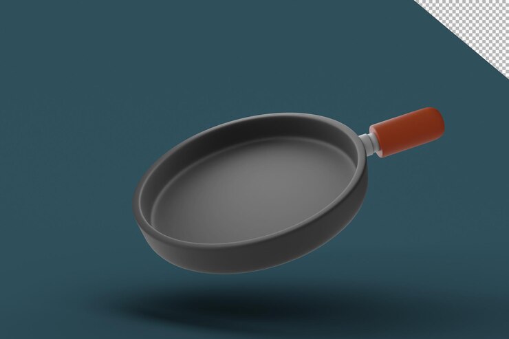 Rotación de teflón de diseño plano 3d hacia arriba
