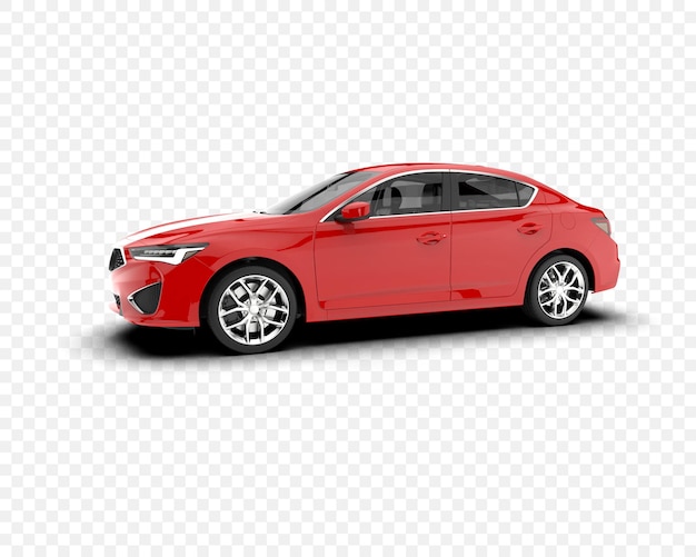 Rote Limousine isoliert