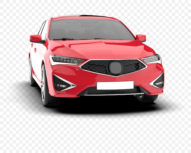 Rote Limousine mit modernem Design