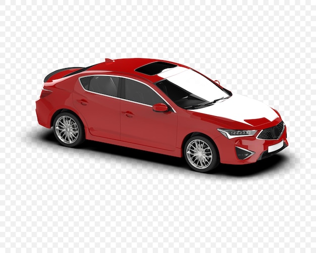 Rote Limousine mit Sonnendach