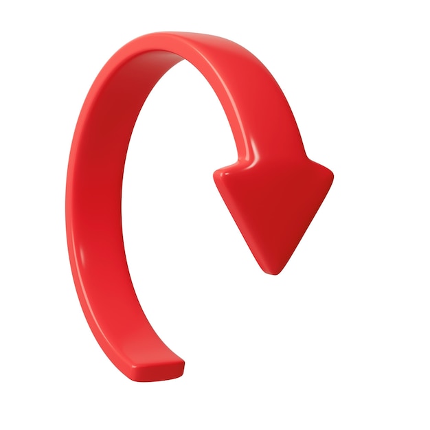Roter 3D-Kreis Pfeile nach oben Pfeilzeichen oder Ikonen für Web-Schaltfläche und Schnittstelle und Navigation