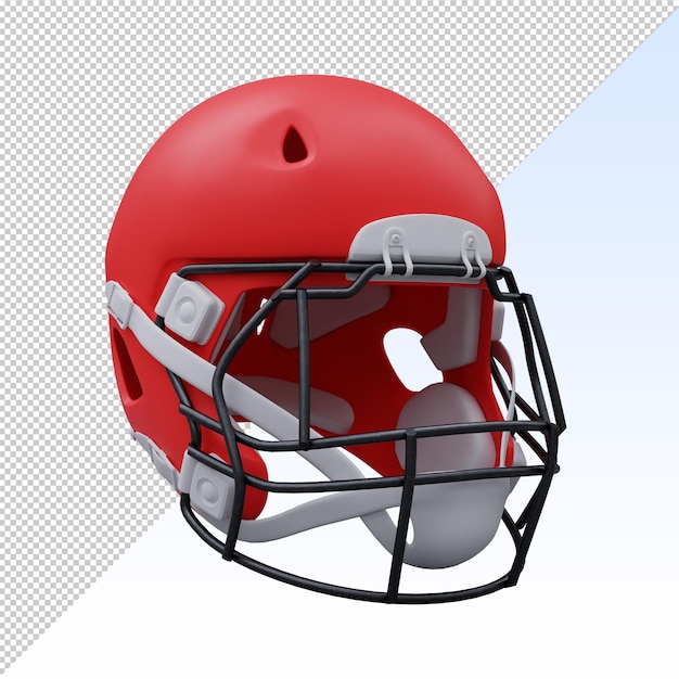 PSD roter american-football-helm
