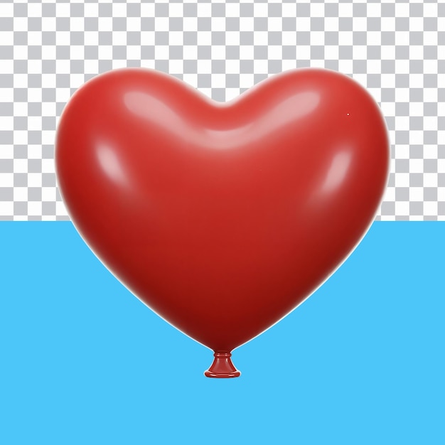 Roter Herz Ballon isoliert
