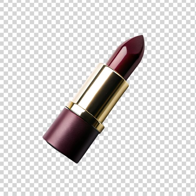 PSD roter lippenstift auf durchsichtigem hintergrund