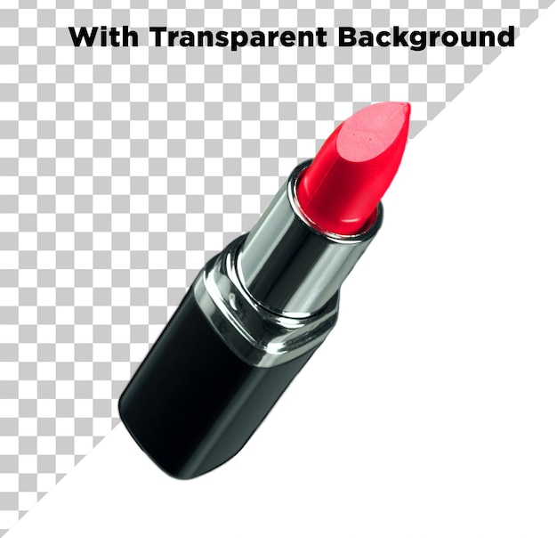 roter Lippenstift-Make-up-Artikel PNG PSD auf durchsichtigem Hintergrund