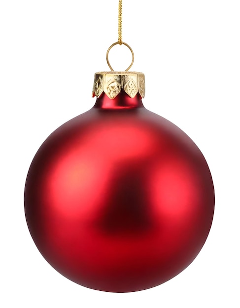 Roter weihnachtsball