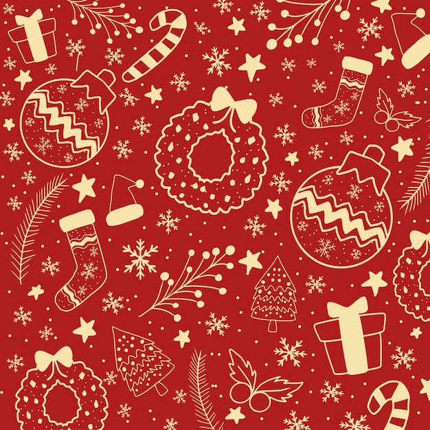 Roter Weihnachtshintergrund
