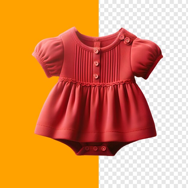 PSD rotes baby-kleid auf der psd