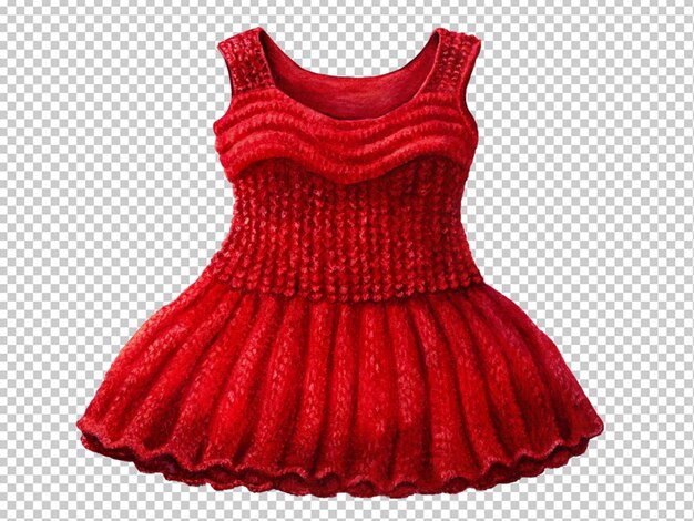 Rotes gestricktes kleid